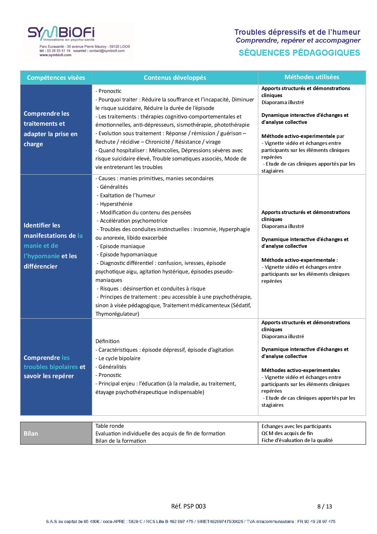alt="Programme de la formation Dépendances et troubles addictifs : comprendre, repérer, accompagner - page 2"