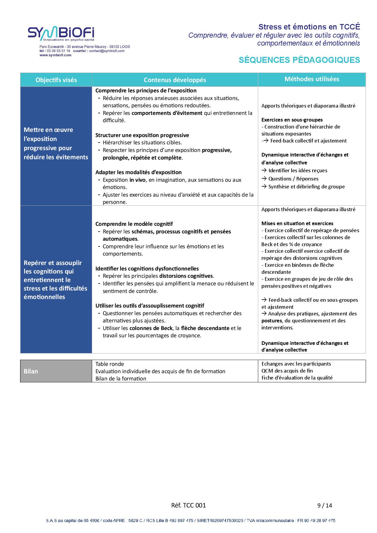 Symbiofi_Formation_Stress_et_Emotions_En_TCCE_Page3 alt="Programme de la formation Stress et émotions en TCCÉ : comprendre, évaluer et réguler avec les outils cognitifs, comportementaux et émotionnels - page 3"