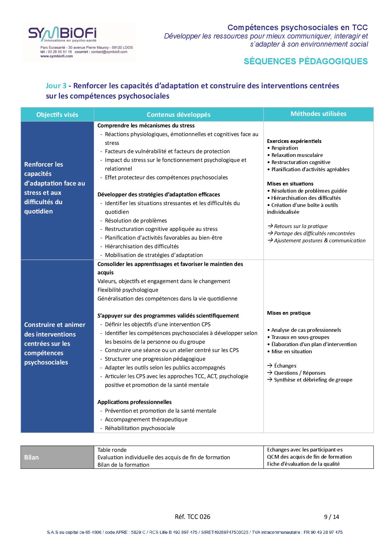 Symbiofi_Formation_Competences_Psychosociales_Page_3 alt="Programme de la formation Compétences psychosociales en TCCÉ : développer les ressources pour mieux communiquer, interagir et s’adapter à son environnement social - page 3"